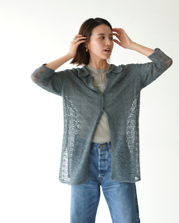 楽天市場】ジョイスアディッド JOICEADDED レース ニッティドシャツ 