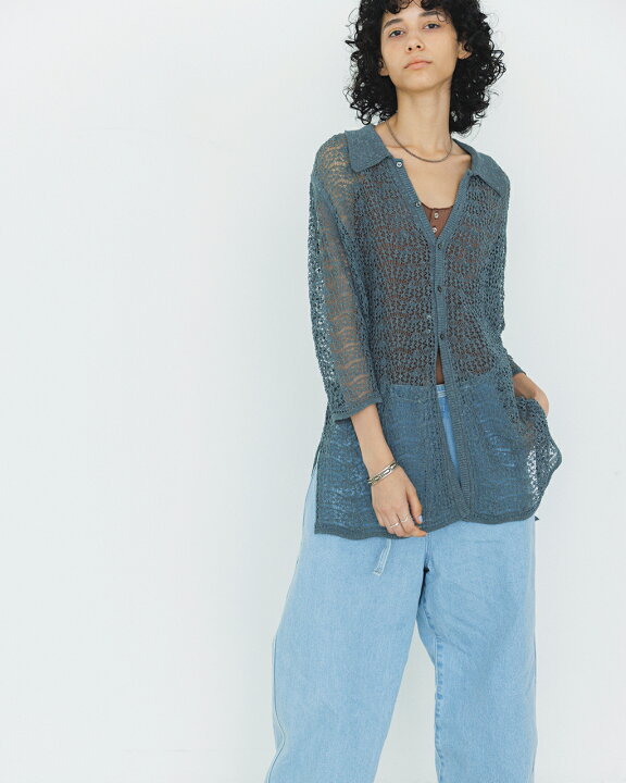 楽天市場】ジョイスアディッド JOICEADDED レース ニッティドシャツ 