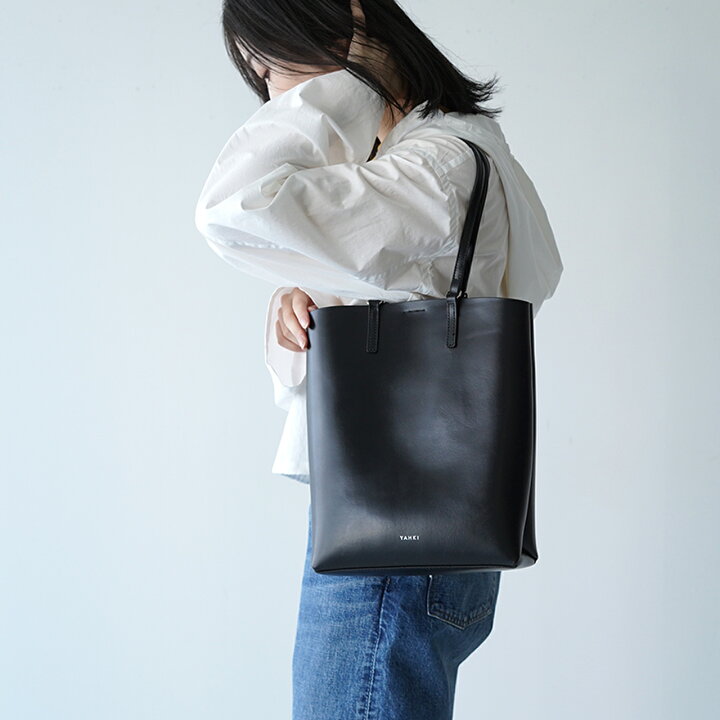 楽天市場】ヤーキ YAHKI トート バッグ TOTE BAG レザー ブラック 