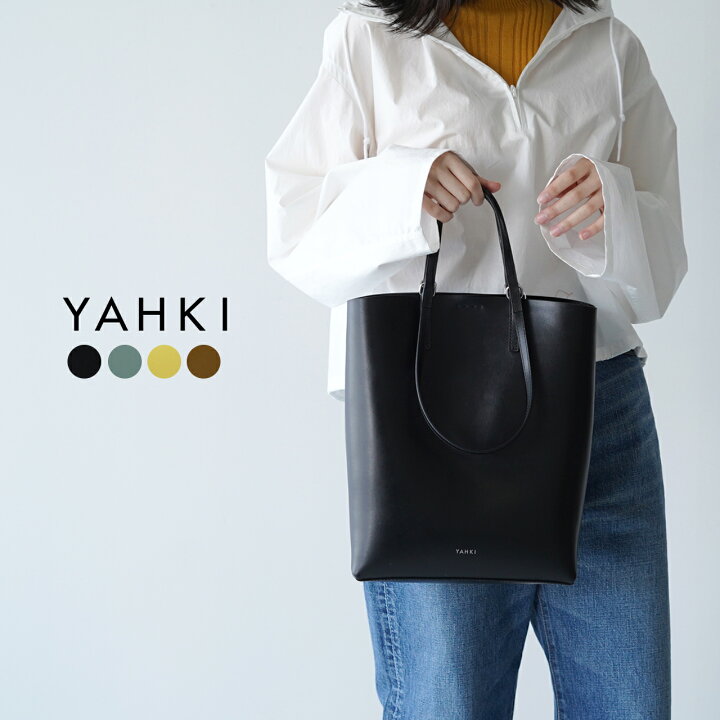 楽天市場】ヤーキ YAHKI トート バッグ TOTE BAG レザー ブラック 