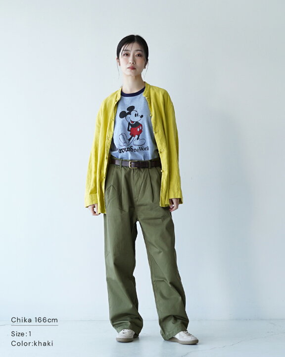 【SALE！30%OFF】コメンスメント Commencement ワイドパンツ T/C wide pants ベージュ ブラウン ネイビー ブラック レディース C-0530123 cpn94