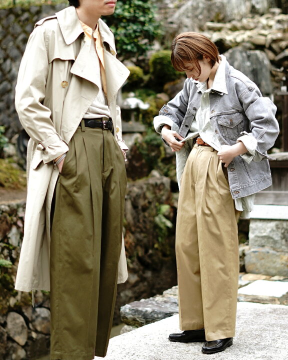 楽天市場】【SALE！40%OFF】オア Or タックパンツ TUCK PANTS ベージュ 