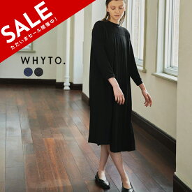 ホワイト WHYTO. アシンメトリー プリーツ ワンピース Asymmetry Pleats dress レディース WHT22FOP4027【送料無料】0215