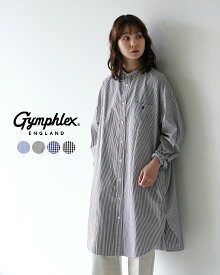 ジムフレックス Gymphlex バンドカラー シャツ ワンピース BAND COLLAR SHIRT DRESS レディース GY-G0064 MGS GY-G0064 MGG MGS【送料無料】0306