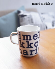 マリメッコ marimekko 【日本限定】マリメッコロゴ マグ Marimekko Logo mug 2.5dl マグカップ コーヒーカップ 250ml ホワイト ブルー 白 青 レディース 52249473106 0227 xp10