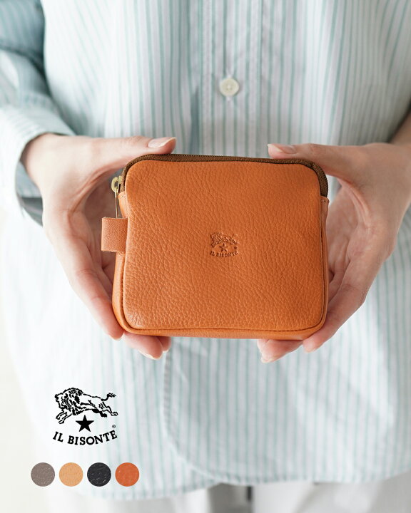 楽天市場】イルビゾンテ IL BISONTE レザー ポーチ コインケース 財布 