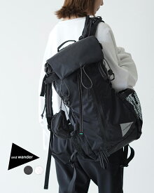 アンドワンダー and wander エコパック 30L バックパック ECOPAK 30L backpack リュック ブラック ホワイト 黒 白 レディース メンズ 5744975191【送料無料】0319