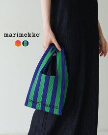 マリメッコ marimekko ニット ミニ トート ウニッコ メリロスヴォ Knitted Mini Tote Unikko Merirosvoトートバッグ 鞄 オレンジ ブルー グリーン レディース 52243-6-92855 52243-6-92854【送料無料】0507 xp10