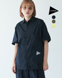 アンドワンダー and wander UVカット ストレッチ ショートスリーブ シャツ UV cut stretch SS shirt レディースメンズ 5744183158【送料無料】0527 xp10