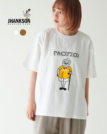 ジャンクソン JHANKSON パシフィコ 7.1 Tシャツ PACIFICO 7.1 TEE 半袖 カットソー ホワイト キャメル 白 茶 レディース メンズ 24016【送料無料】0523 xp10