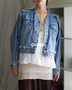 �y�A�E�g���b�g�I30%OFF�z�L�C�g QUIITO �����C�N V�l�b�N �f�j���W���P�b�g ���f�B�[�X TENT VNECK JK �H�D ���� �W�[�W���� �g���b�J�[�W���P�b�g�W���P�b�g �p�b�`���[�N �Ò� �r���e�[�W Q25A-J055