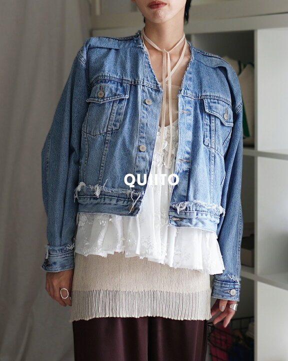 楽天市場】【アウトレット！40%OFF】キイト QUIITO リメイク Vネック 
