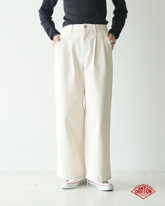 _g DANTON Xgb` 2^bN Chpc fB[X STRETCH TWILL 2TUCK WIDE PANTS C[W[pc AC{[ `R[ x[W DT-E0252 ASIyN[|ΏۊOz0216