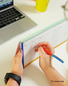 パピエ ティグル PAPIER TIGRE ウィークリープランナー レディース メンズ 1週間 WEEKLY PLANNER カレンダー 文房具 雑貨 ptph-007 ギフト 省スペース 自立 スリム 定規付き デザインブック 0729