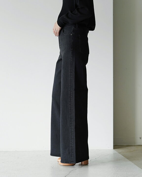 楽天市場】【SALE！40%OFF】ヤヌーク YANUK ワイドフレア デニムパンツ  
