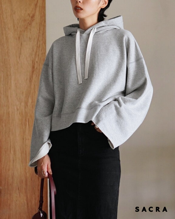 楽天市場】サクラ SACRA PREMIUM FLEECE HOODIE 裏毛クロップド 