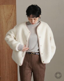 オーシバル オーチバル ORCIVAL ラウンドネックブルゾン レディース ROUND NECK BLOUSON ボアジャケット 羽織り ボタン OR-A0741 BFF 1015 xp20