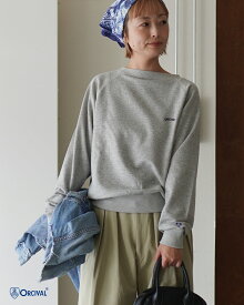 【SALE！20%OFF】オーシバル オーチバル ORCIVAL ボートネック スウェット レディース BOAT NECK PULLOVER ボートネックプルオーバー 裏毛 トレーナー ラグランスリーブ ショート丈 クロップド丈 OR-C0429 C0430 MAZ