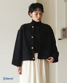 【SALE！40%OFF】オーシバル オーチバル ORCIVAL パイルニット ブークレカーディガン レディース クラシカル クルーネック Pile Knit Boucle Cardigan OR-D0127 KBT 1016
