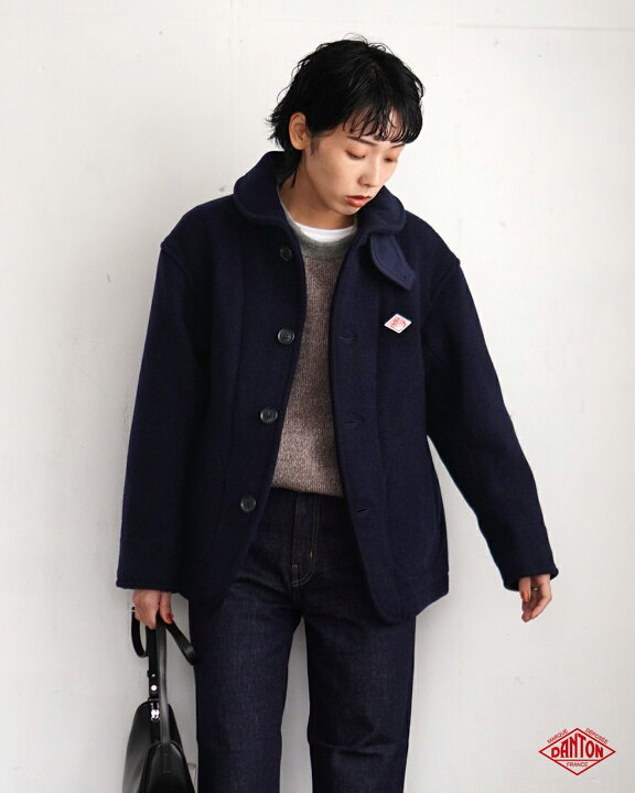 DANTON ダントン ウールモッサコート 36 ダントン ウールブレンド 
