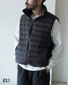 �y�A�E�g���b�g�I30%OFF�z�G�X�A�C ES.1 �~�h���_�E���x�X�g �����Y Middle Down Vest 800FLP �L���g �z���C�g�_�b�N�_�E�� �ۉ��� �y�� D007 �y�� �ۉ��� ���� ���b�v�X�g�b�v ���̃V���G�b�g �W�� ��