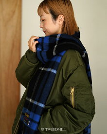 ツイードミル TWEEDMILL ラムウール 大判ストール 70×90cm レディース Knee Rug ブランケット マフラー 1105 xp20