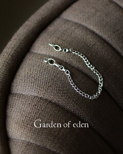 �K�[�f���I�u�G�f�� Garden of Eden �_�u�� �J�[�u �`�F�[�� �u���X���b�g ���f�B�[�X �����Y Double curb chain bracelet �V���o�[925 �A�N�Z�T���[ �M�t�g �� 25SS028 1224