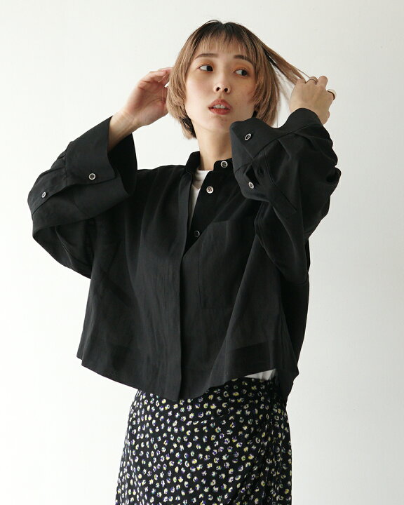楽天市場】【SALE！30%OFF】サクラ SACRA クロップド丈 シャツ 