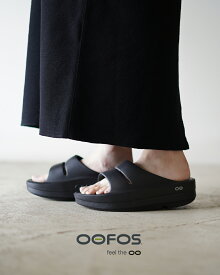 ウーフォス OOFOS ウーメガ ウーアー OOMEGA OOAHH レディース メンズ 厚底 リカバリー スライドサンダル プラットフォーム ブラック 黒 0215 xp10