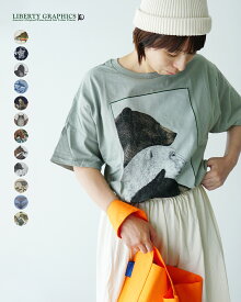 【週末限定P10倍】 【アウトレット！30%OFF】リバティーグラフィックス LIBERTY GRAPHICS 半袖Tシャツ プリントT クルーネック 動物 アニマル 恐竜 コットン 丸胴 カットソー レディース メンズ 0428 xp10