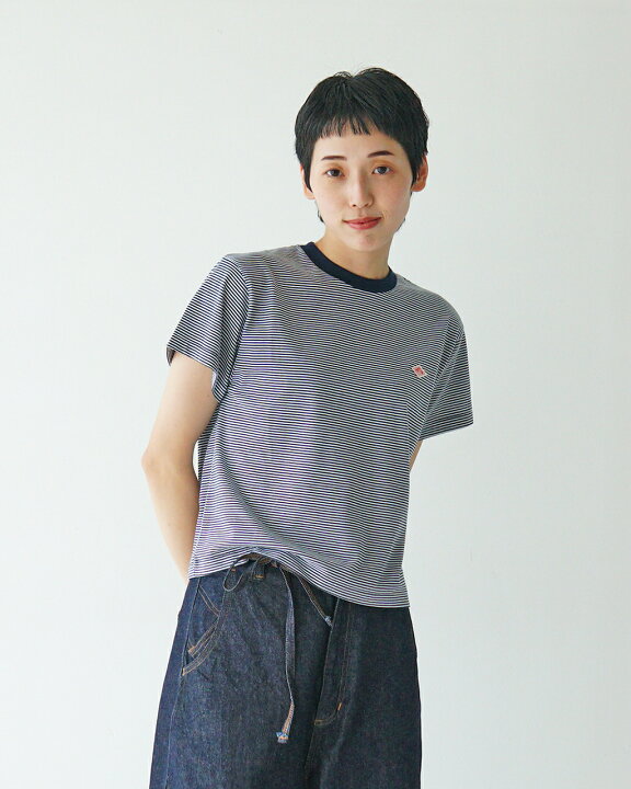 楽天市場】ダントン DANTON 細ボーダー ストライプ 半袖Tシャツ 