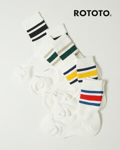 ���g�g ROTOTO �a�� �N�b�V���� �X�g���C�v �N���[ �\�b�N�X ���f�B�[�X �����Y �{�[�_�[ WASHI CUSHION STRIPE CREW SOCKS �C�� R1534 0610