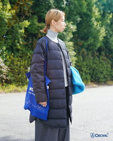 【SALE！20%OFF】オーシバル オーチバル ORCIVAL ラウンド ネック ロングコート ROUND NECK LONG COAT ダウン レディース ノーカラー タフタ インナーダウン 比翼仕立て OR-A0602 DPR