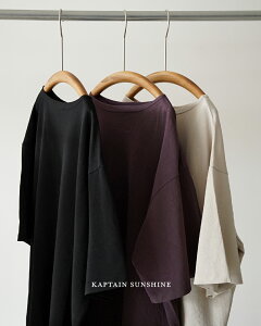 �L���v�e���T���V���C�� KAPTAIN SUNSHINE �a���V���{�[�g�l�b�N����T�V���c �����Y Washi Tenjiku Boatneck Half-sleeve Tee KS26SCS14 0228 xp10