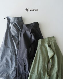 ゴールドウイン Goldwin ドープダイ リップストップ ウィンド ベスト メンズ Dope Dyed Rip-stop Wind Vest GL15331 スタンドカラー ジレ 撥水 セットアップ対応 0303