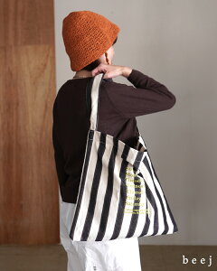 �r�[�W beej �X�g���C�v �����V�����_�[�o�b�O ���f�B�[�X stripe fabric OSbag 26SS-PWMI-IT-018 �M�t�g 0323