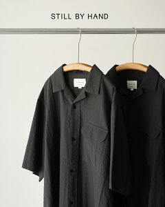 �X�e�B���o�C�n���h STILL BY HAND �s���^�b�N �����V���c �����Y Pin tuck half sleeve shirt SH07261 �I�[�v���J���[�V���c �J�� 0329 xp10