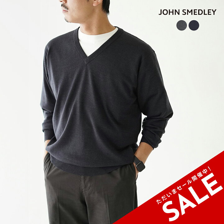 楽天市場】【SALE！30%OFF】ジョンスメドレー JOHN SMEDLEY 24G 長袖 V 