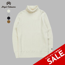 【SALE！50%OFF】ナイジェル・ケーボン Nigel Cabourn タートルネック ビッグ ワッフル TURTLE NECK BIG WAFFLE スウェット ホワイト グレー ネイビー カーキ ブラウン キャメル 白 灰 紺 茶 レディース 80470820025【送料無料】0821