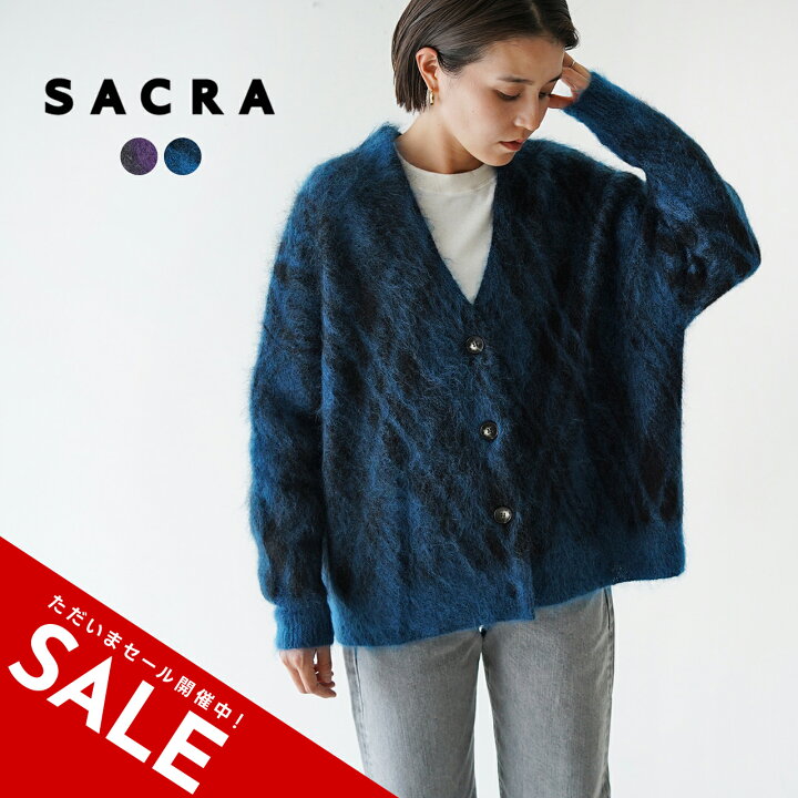 楽天市場】【SALE！20%OFF】サクラ SACRA モヘア プラッド ジャガード 