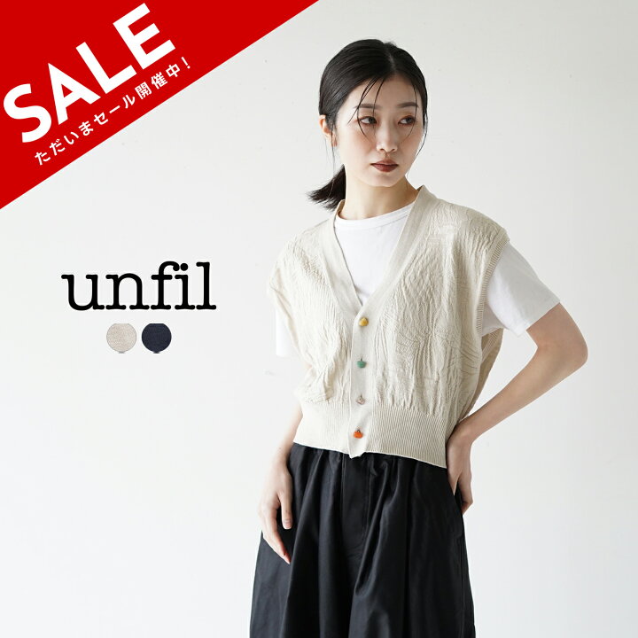 楽天市場】アンフィル unfil cotton & cashmere links pattern-knit 