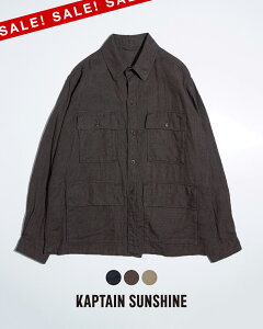 yAEgbgI30%OFFzLveTVC KAPTAIN SUNSHINE Tt@VcWPbg GWvgȃVN VATbJ[ Tt@WPbg Y Safari Shirt Jacket KS25SJK20 0309