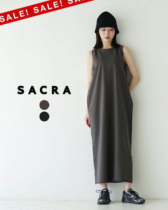 楽天市場】【SALE！30%OFF】サクラ SACRA ノースリーブワンピース 