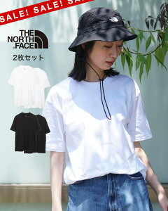 【アウトレット!20%OFF】ノースフェイス THE NORTH FACE 【2枚セット】 半袖Tシャツ パックT レディース メンズ S/S FD PACK TEE Tシャツ カットソー 半袖 吸汗速乾 薄手 コットン NT32542 0521 cpn135