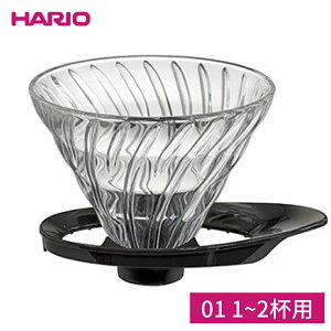 HARIO nI V60 ϔMKX ߃hbp[ 01 1~2tp R[q[ { ubN VDGR-01-B nhhbv XyVeBR[q[