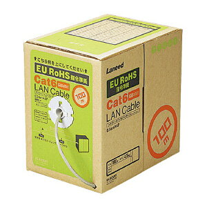 GR RoHSΉLANP[u (CAT6/100m/CgO[/RlN^Ȃ/bNXj[LD-CT6/LG100/RS]yEzszJeS[6Ή LANP[up p ADSL FTTH CATV ISDN