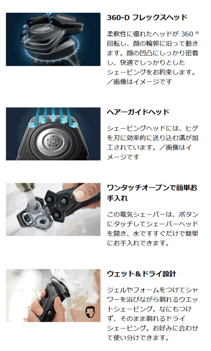 楽天市場】フィリップス 5000 Series ウェット＆ドライ電気シェーバー