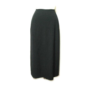 COMME CA ISM (COMME CA DU MODE) 立体マキシ丈スカート (black long skirt) コムサイズム コムサデモード 049189 【中古】