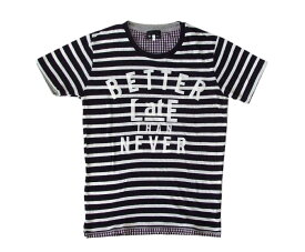 THE SHOP TK MIXPICE ザ ショップ ティーケー ボーダーサーマ—ニットTシャツ (TAKEO KIKUCHI タケオキクチ ミックスピース 半袖) 097369 【中古】