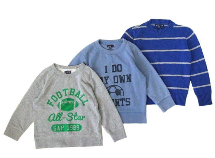 楽天市場 Gap ギャップ トレーナー ニットセーター 3枚セット 子供服 キッズ ベイビー スエット 中古 Crown Store